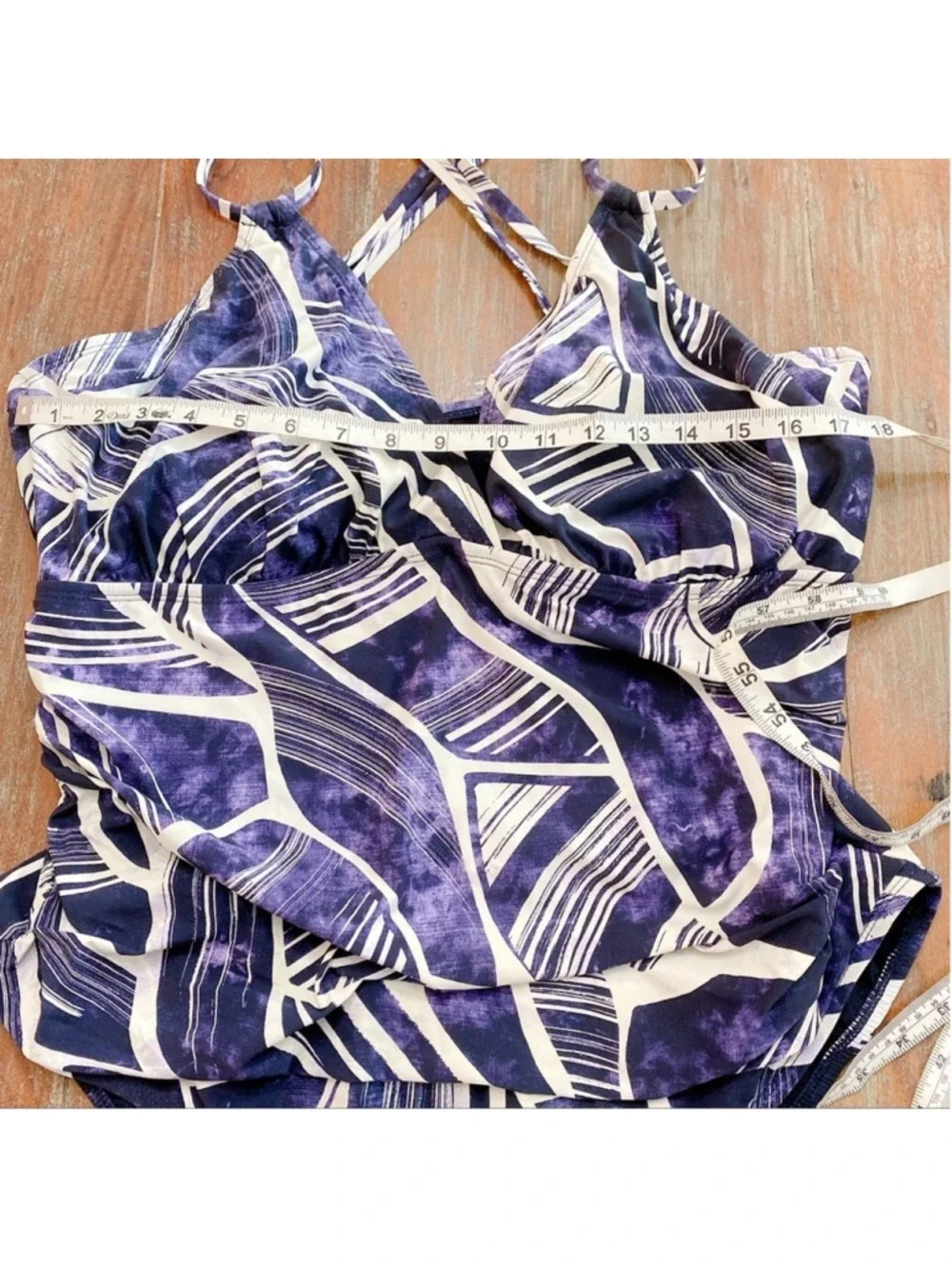 La Blanca Bali Hai Navy White One Piece Swimsuit 22W